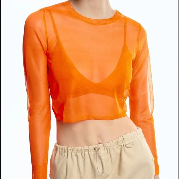 Zara Semi-Sheer Knit Top - Picture 4 of 6